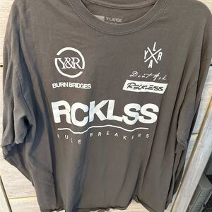 Young & Reckless Grey Long Sleeve Tee